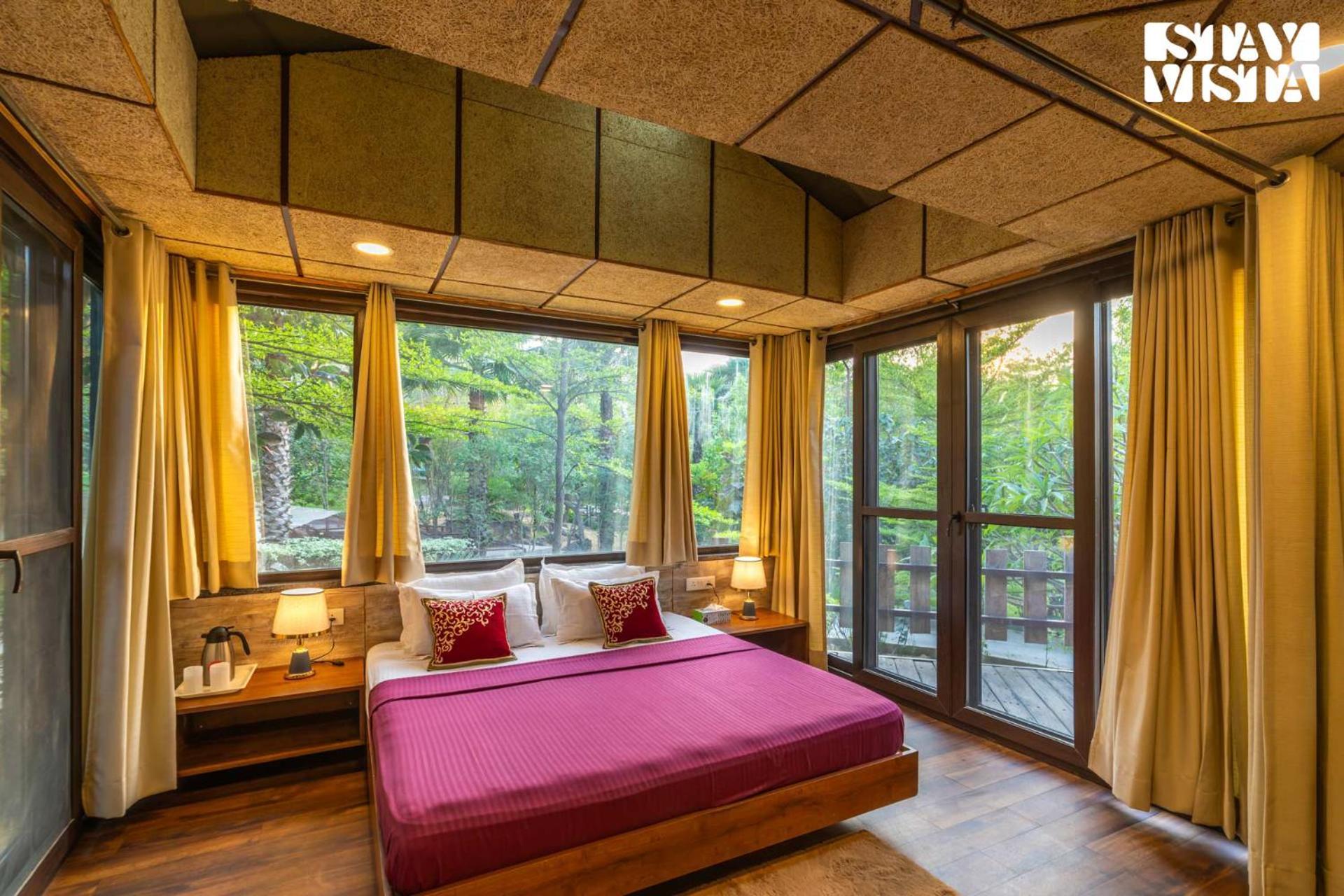 Stayvista At Maple Farms With Pool, Bbq & Bonfire Sohna Esterno foto